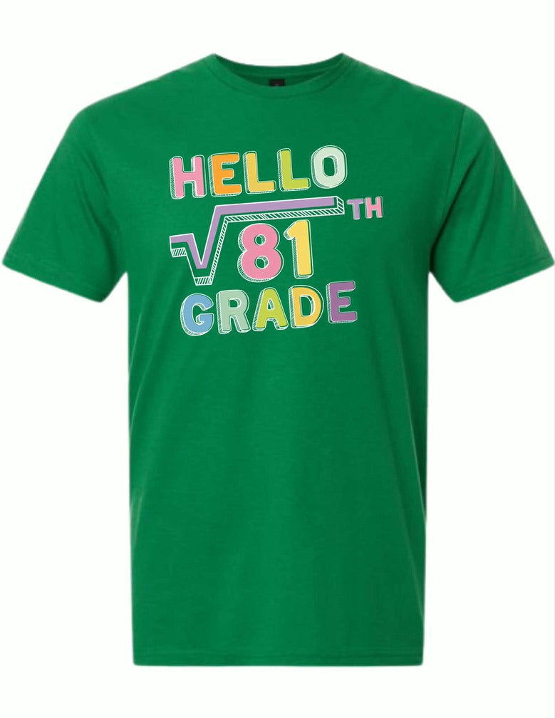 Hello Ninth Grade Math Tee