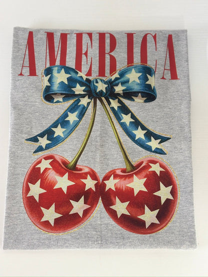 America Cherry Bow Tee