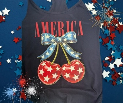 America Cherry Bow Tee