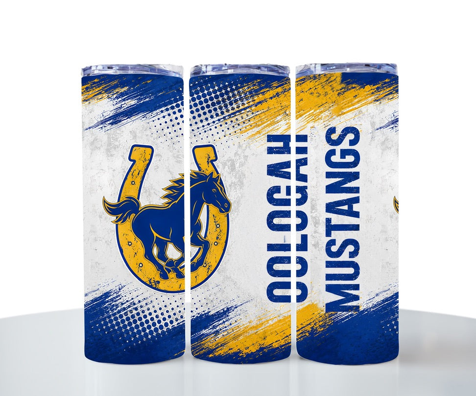 Oologah Mustangs Brushstroke Tumbler