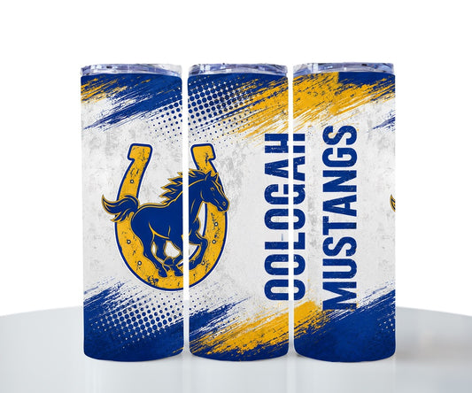 Oologah Mustangs Brushstroke Tumbler