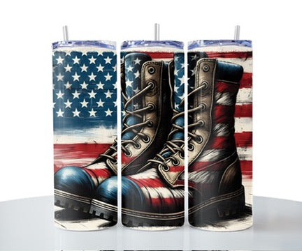 Patriotic Boots Tumbler