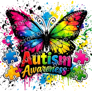 Autism Butterfly Splash Awareness