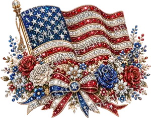 4th of July Rhinestone