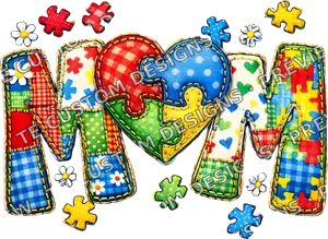 Autism Mom Plaid Heart Mothers
