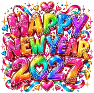 Colorful Happy New Year 2027