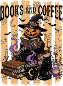 Book And Coffee Halloween