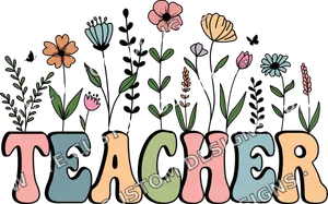 Teacher Floral Flower
