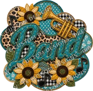 Band Mom Sunflower Leopard