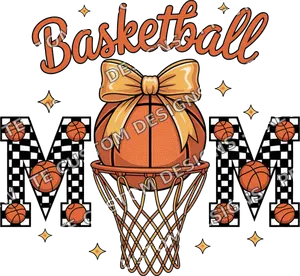 Retro Basketball Basketball Mom