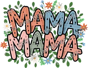 Faux Yarn Floral Mama Mothers 2