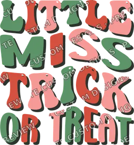 Little Miss Trick or Treat Retro