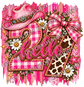 Pink Cowgirl New Year
