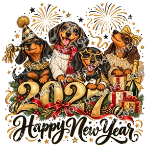 New Year Dachshund 2027