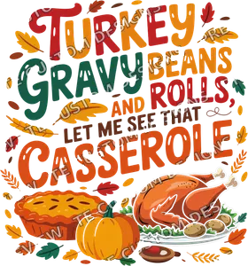 Turkey Gravy Thanksgiving Shirt