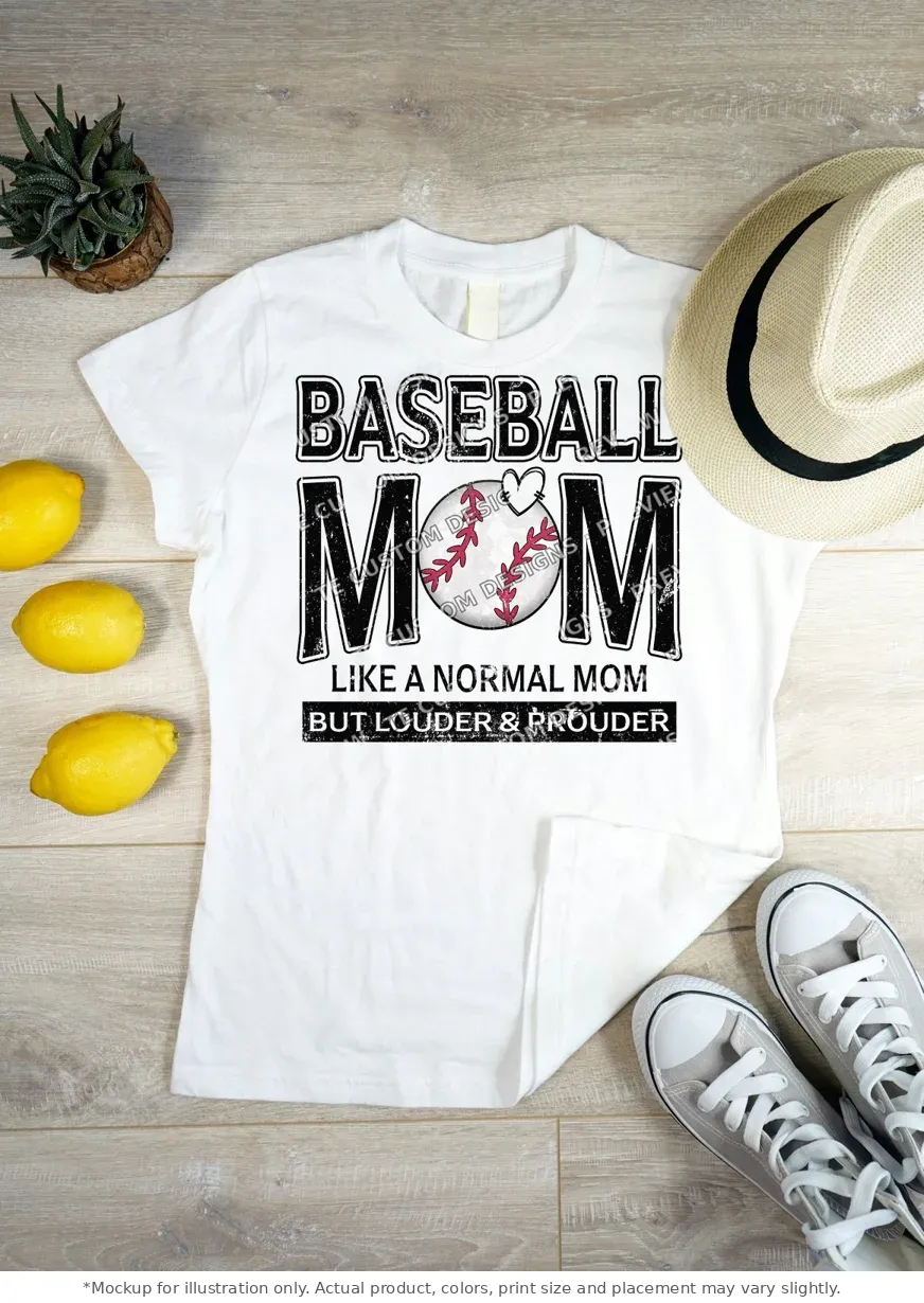 White tee mockup, flat lay on wood
