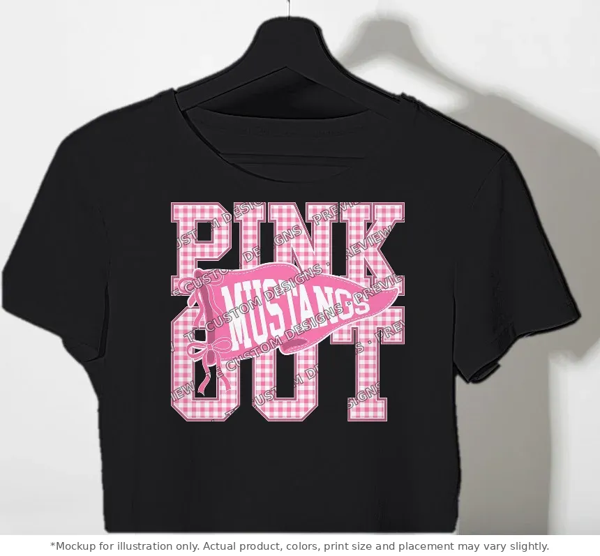 Black tee mockup, on a hanger