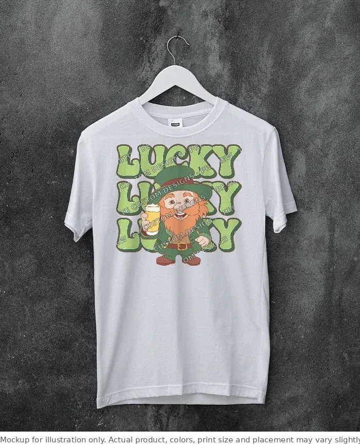 White tee mockup, on a hanger, concrete wall