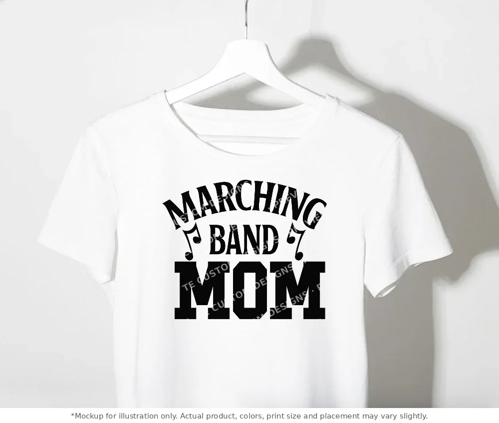 White tee mockup, on a clothes rack