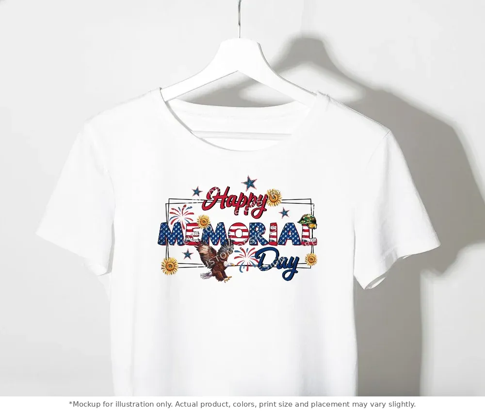 White tee mockup, on a clothes rack