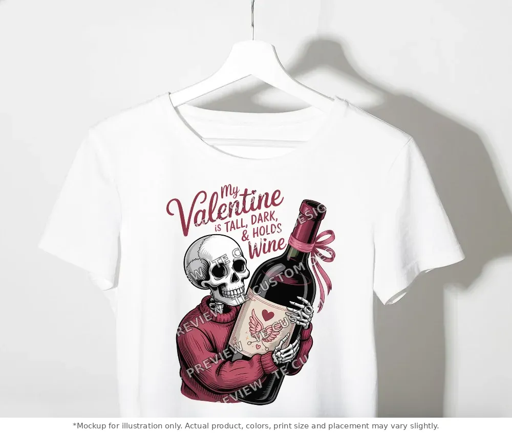 White tee mockup, on a clothes rack