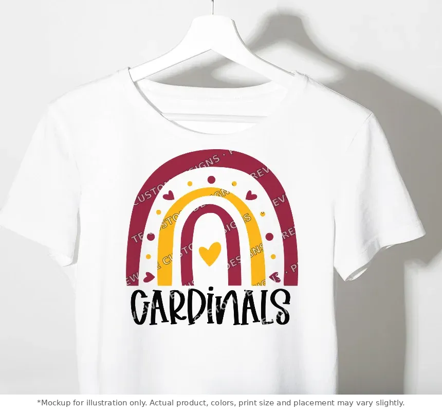 White tee mockup, on a hanger