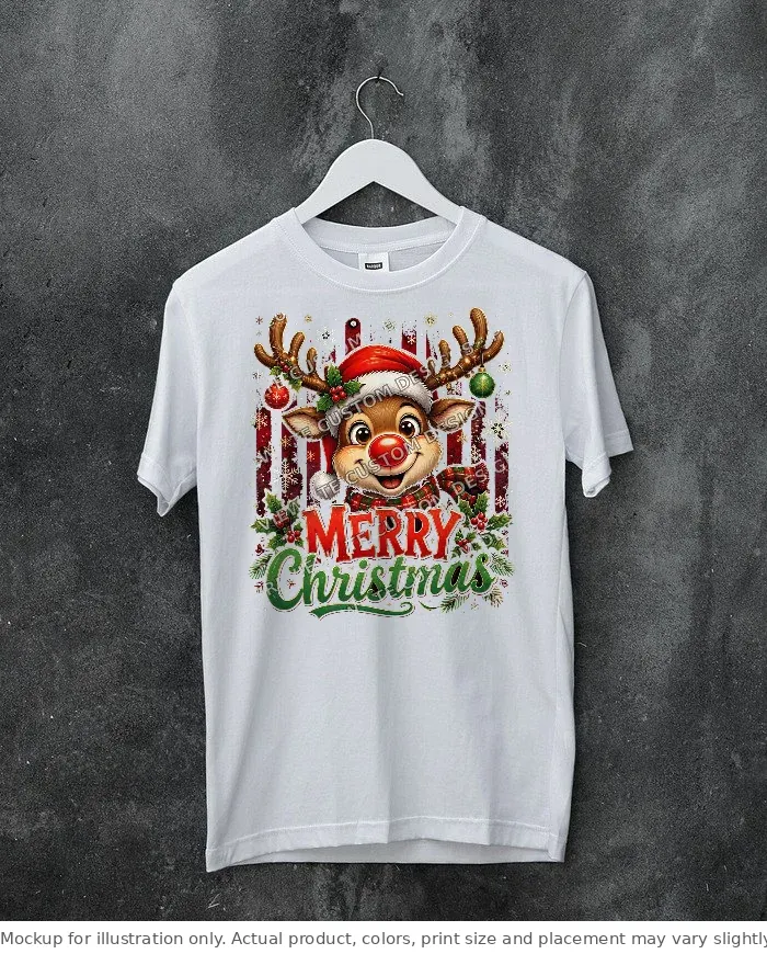 White tee mockup, on a hanger, concrete wall