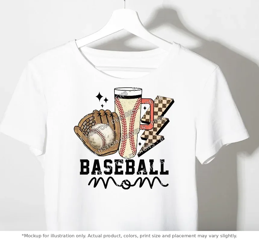 White tee mockup, on a hanger