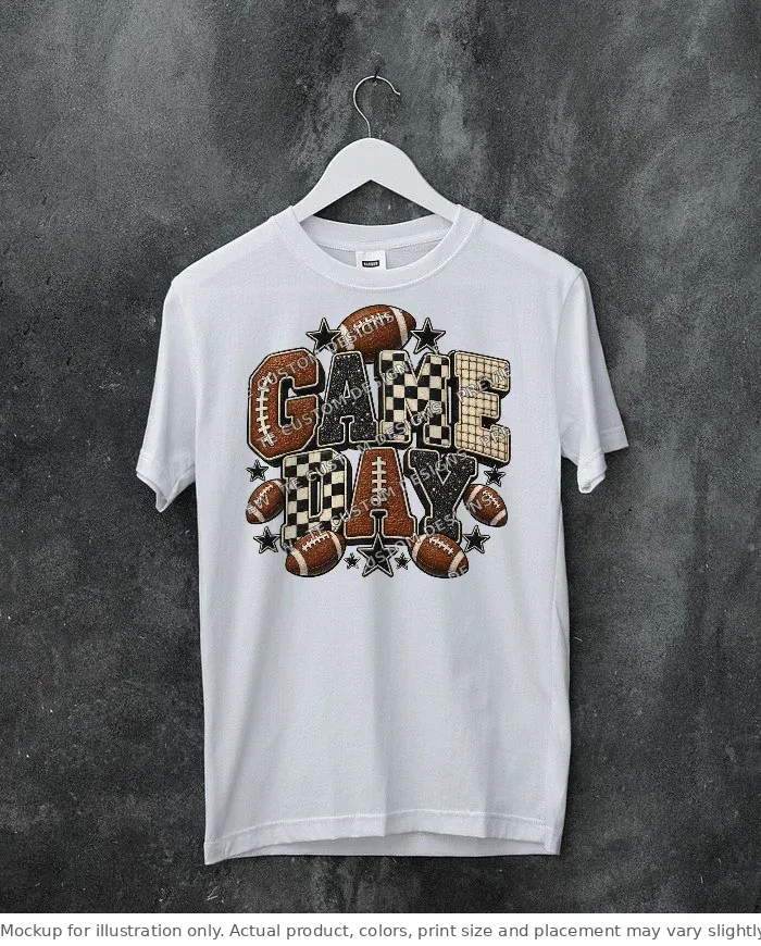White tee mockup, on a hanger, concrete wall