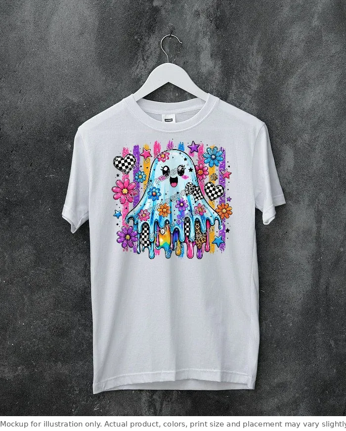 White tee mockup, on a hanger, concrete wall