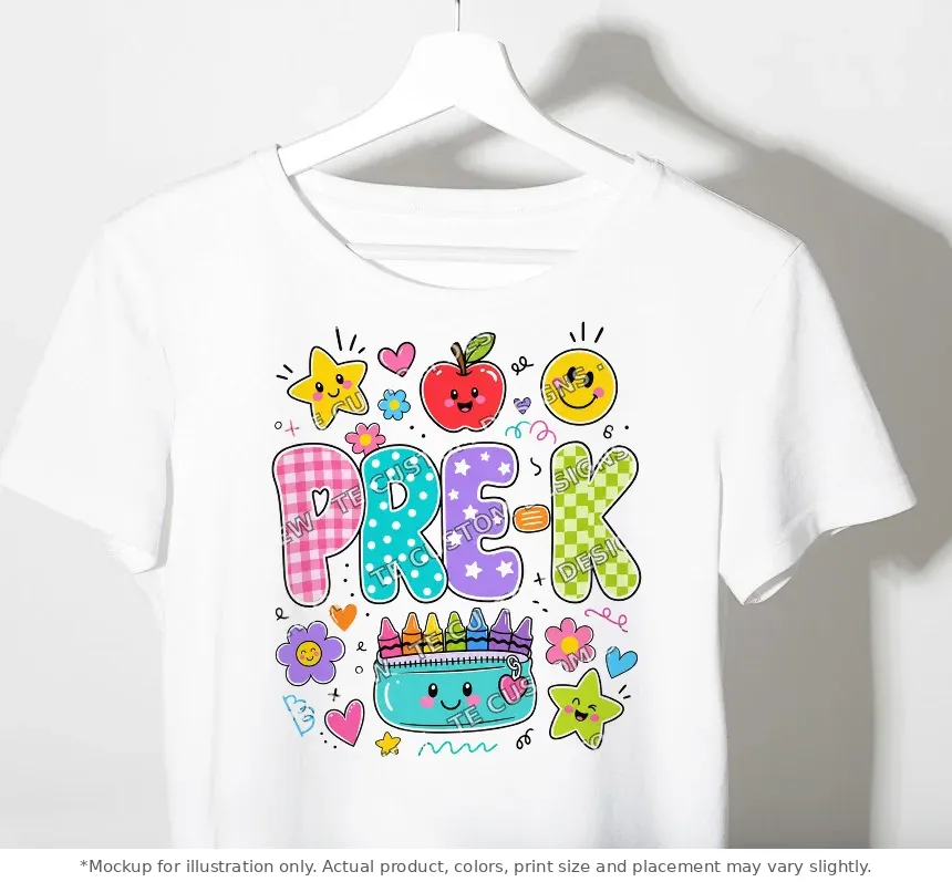 White tee mockup, on a hanger