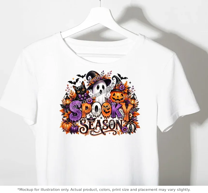 White tee mockup, on a hanger