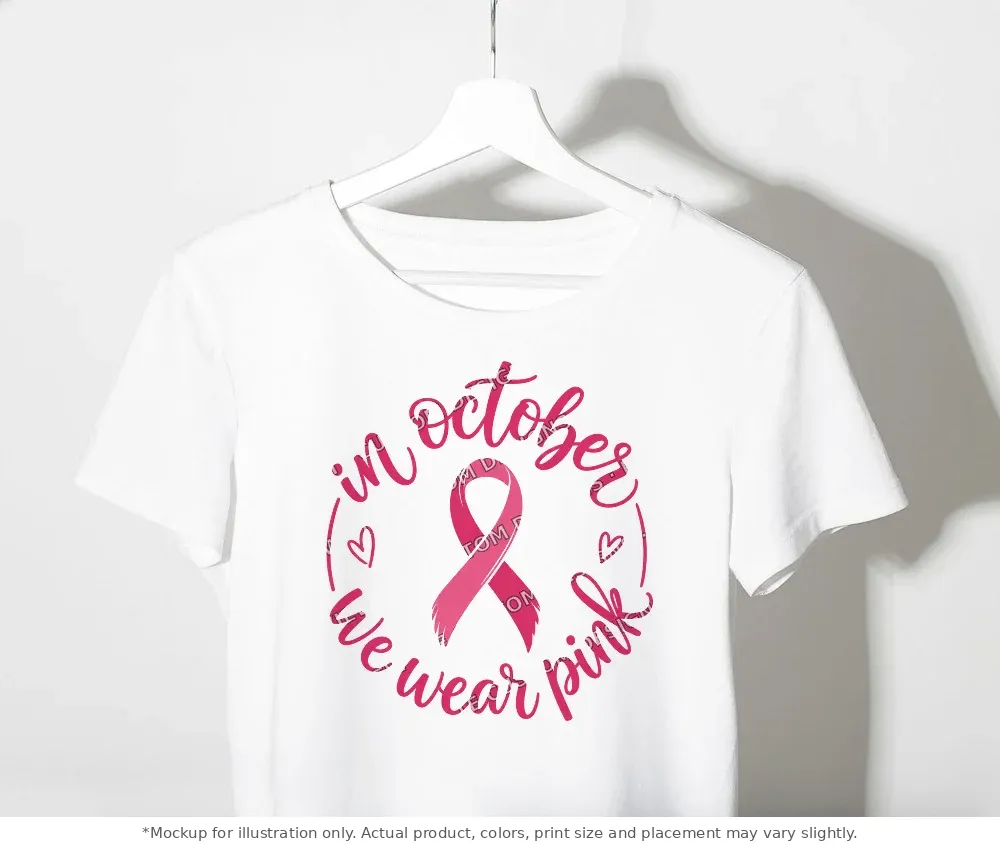 White tee mockup, on a clothes rack