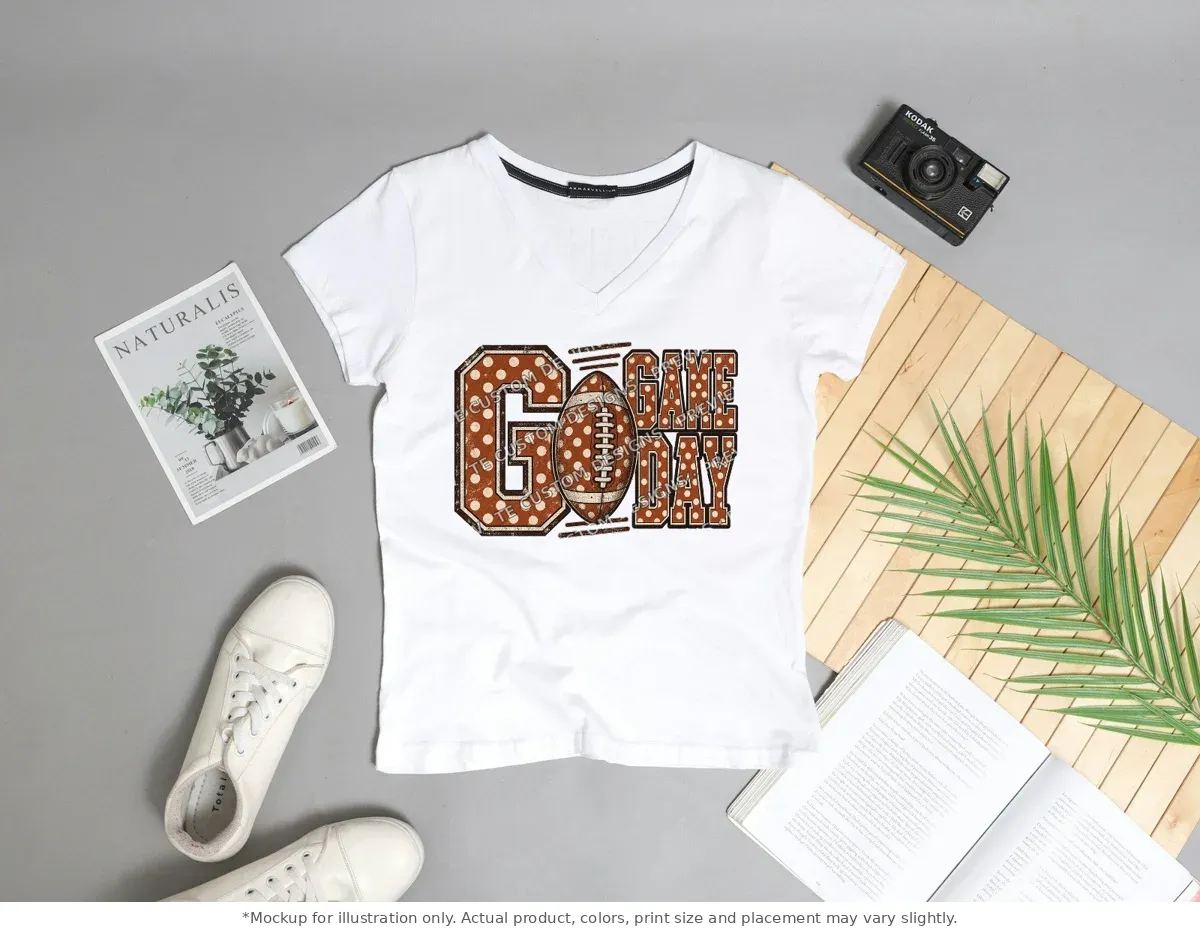 White tee mockup, flat lay with props