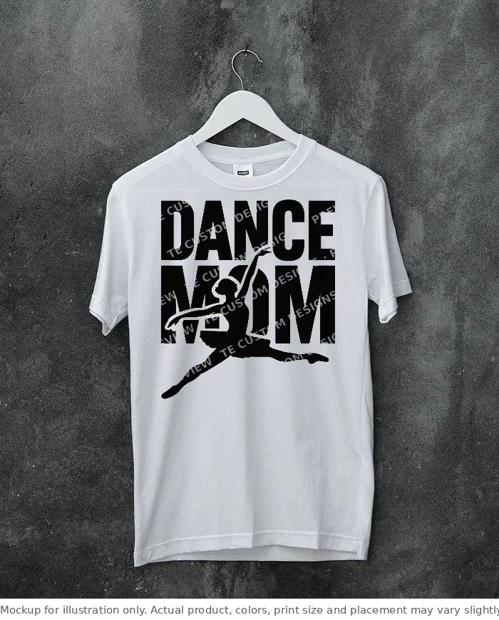 White tee mockup, on a hanger, concrete wall
