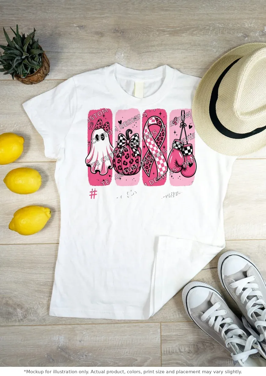 White tee mockup, flat lay on wood