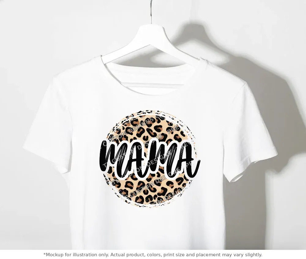 White tee mockup, on a clothes rack