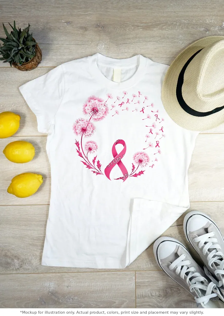 White tee mockup, flat lay on wood