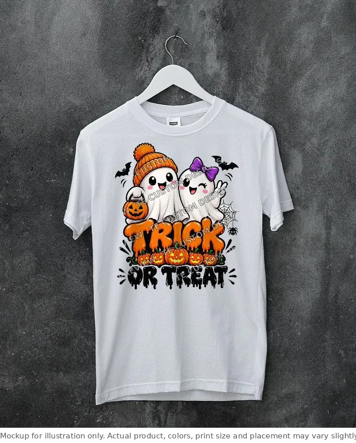 White tee mockup, on a hanger, concrete wall