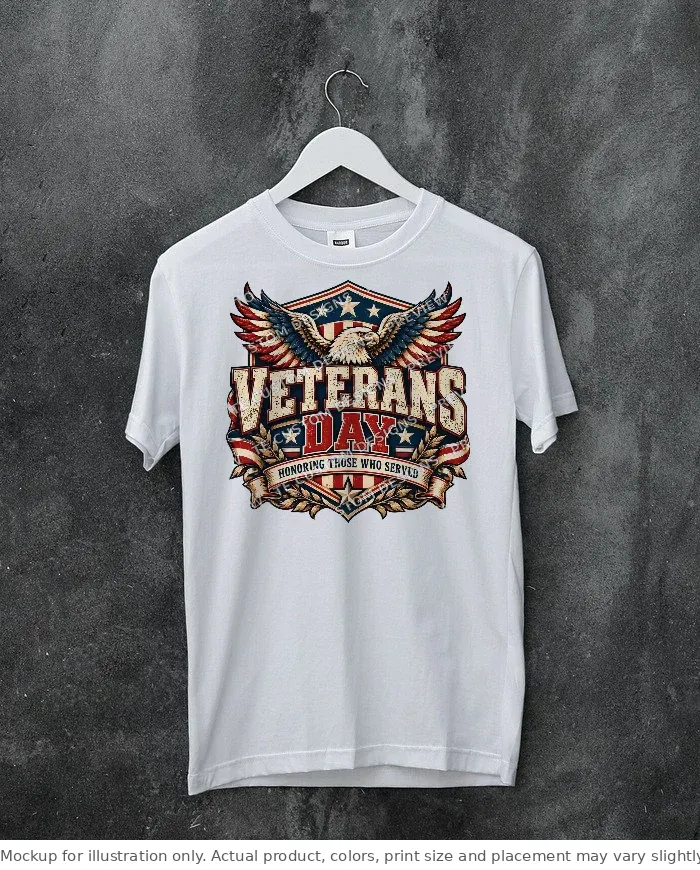 White tee mockup, on a hanger, concrete wall