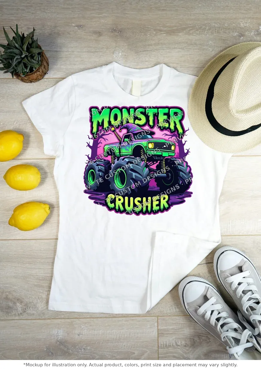 White tee mockup, flat lay on wood