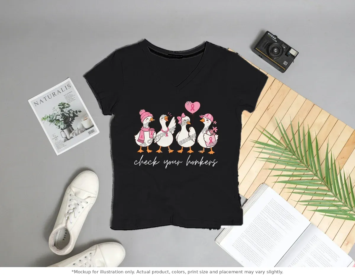 Black tee mockup, flat lay with props