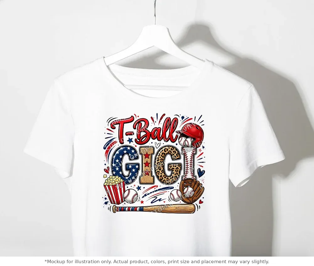 White tee mockup, on a clothes rack