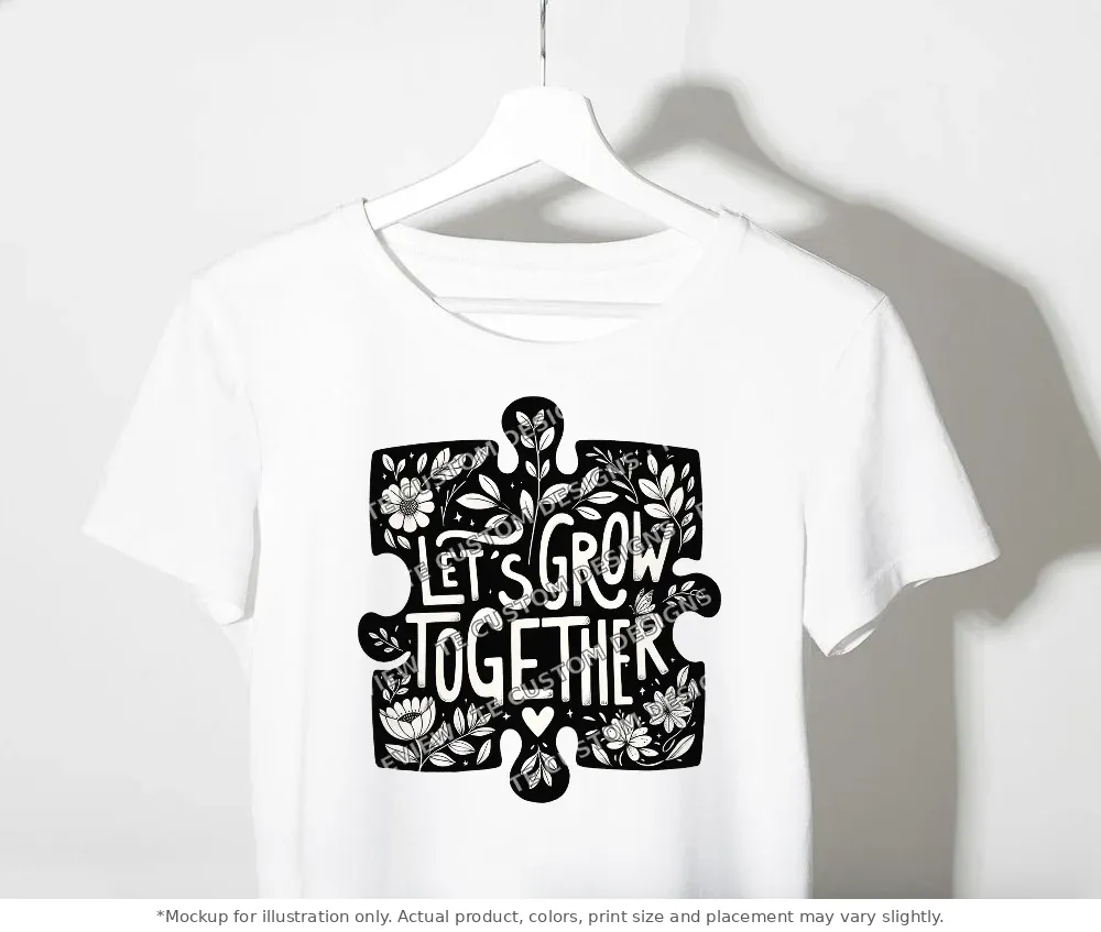 White tee mockup, on a clothes rack