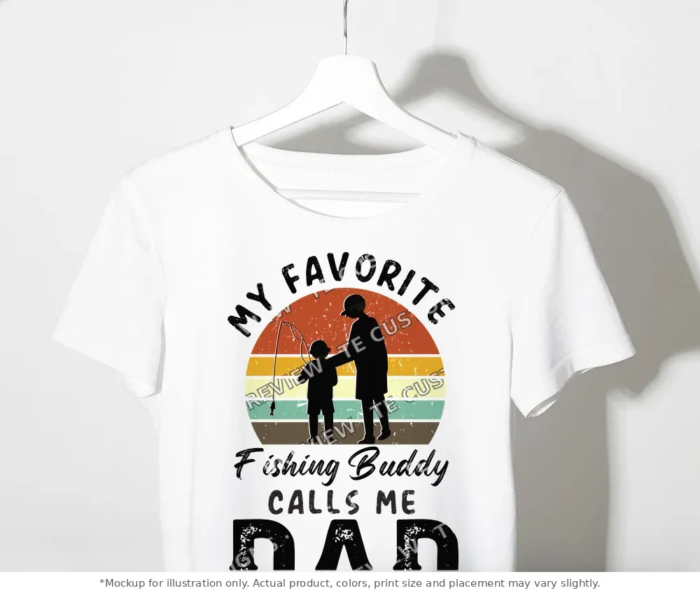 White tee mockup, on a clothes rack