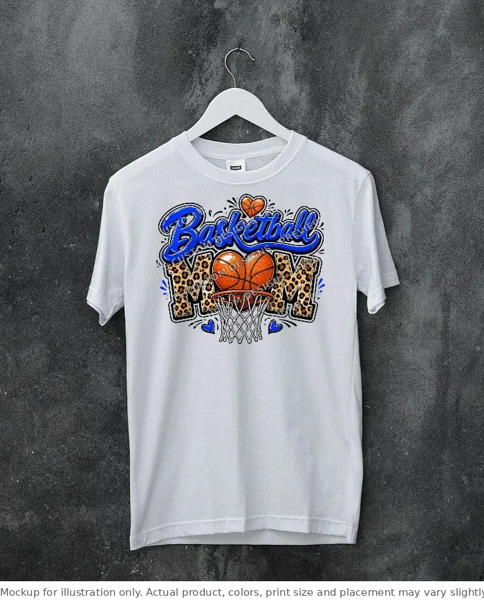 White tee mockup, on a hanger, concrete wall