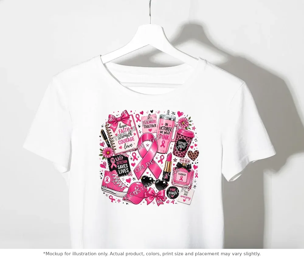 White tee mockup, on a clothes rack