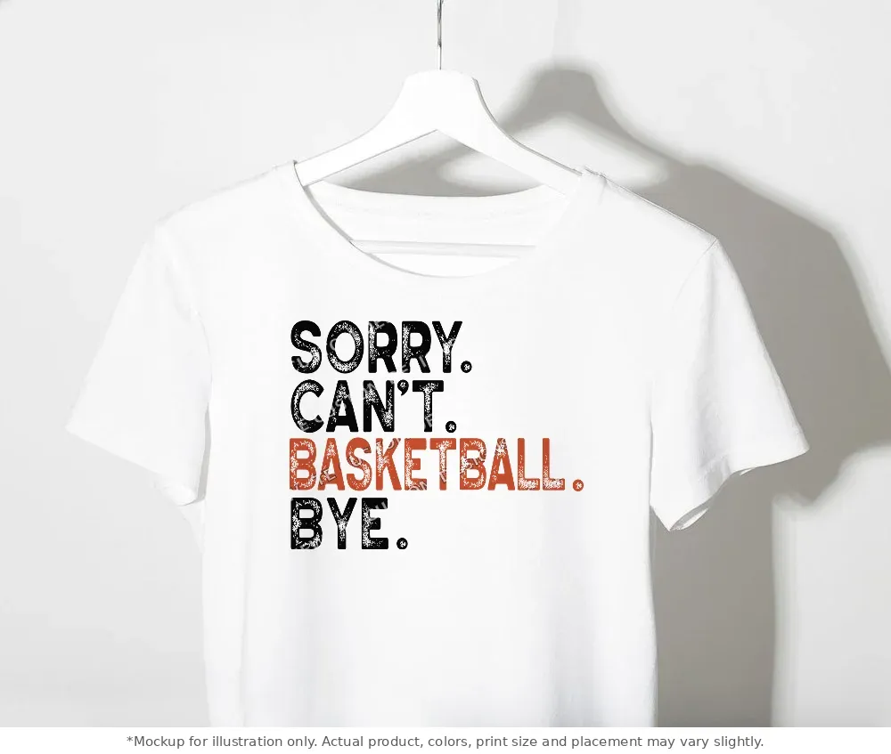 White tee mockup, on a clothes rack