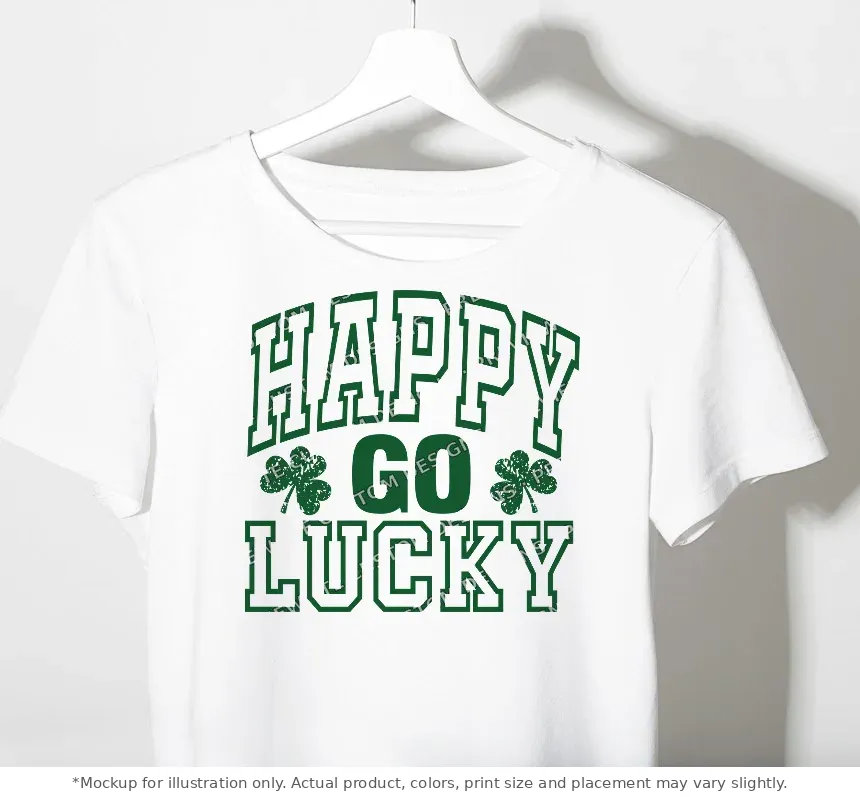 White tee mockup, on a hanger