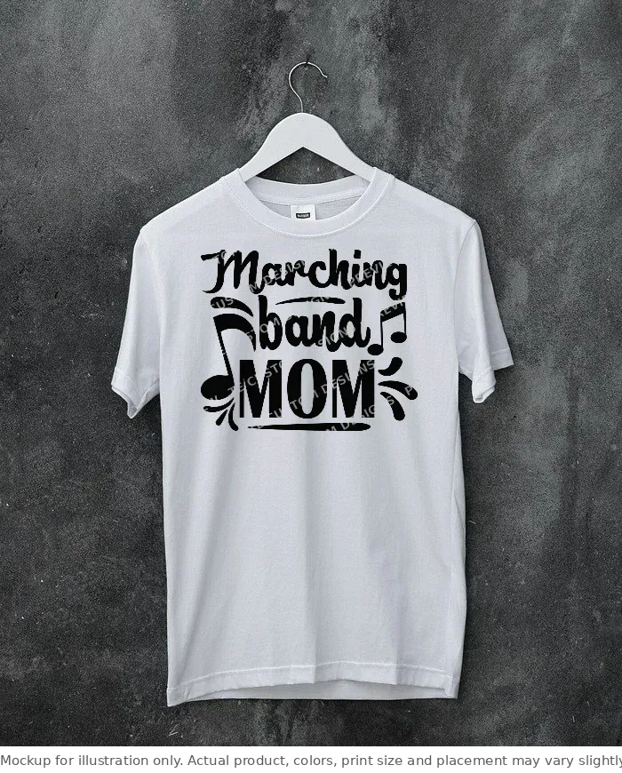 White tee mockup, on a hanger, concrete wall